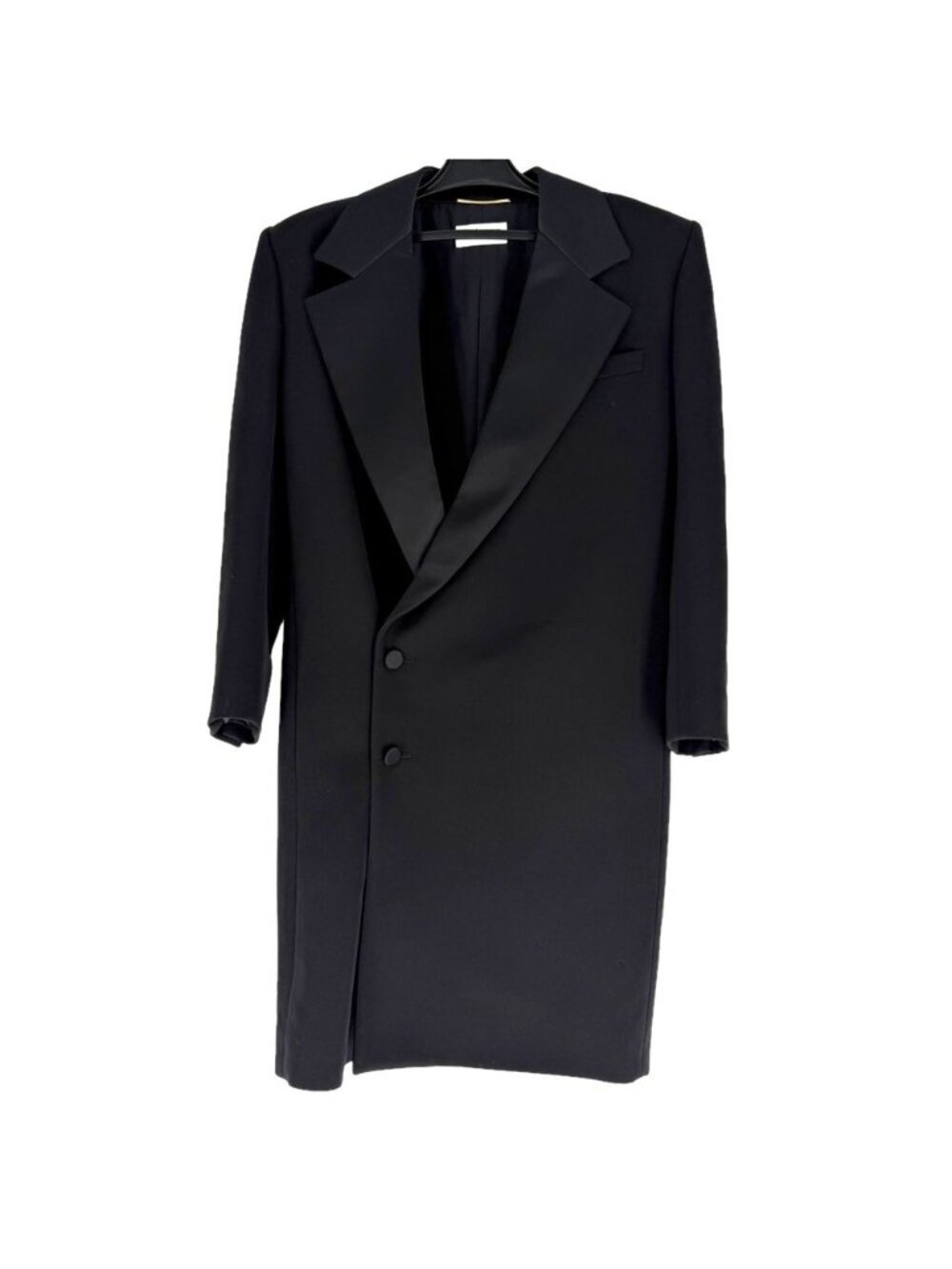 Saint Laurent Paris Outer Tuxedo Dress Longcoat Chesterfield